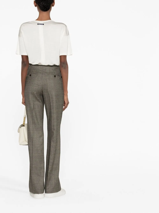 Tom Ford Womens Silk Ivory T-Shirt
