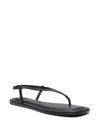Brunello Cucinelli Women's Slingback Buckled Sandals In Black