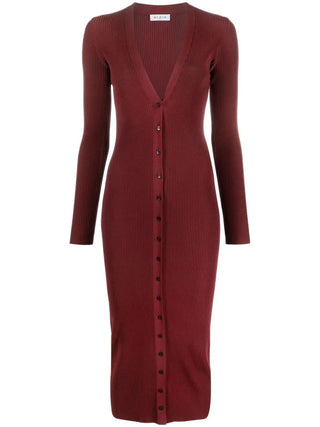 Alaia Womens Dress In Red Wine
