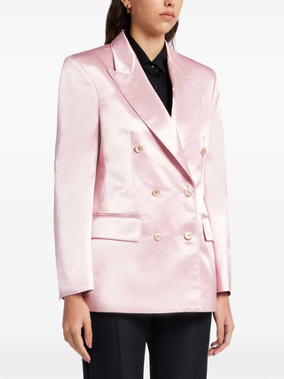 Tom Ford Womens Pink Wallis Double Breasted Jacket