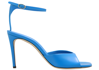 Victoria Beckham Smooth Leather Open-Toe Ankle-Strap Stiletto Sandals