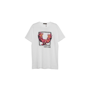 Roberto Cavalli White Graphic T-Shirt