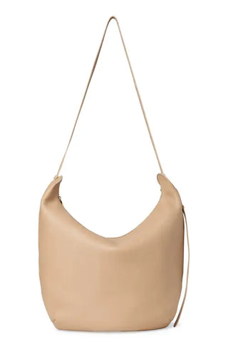 The Row Womens Allie N/S Leather Hobo Bag In Dune