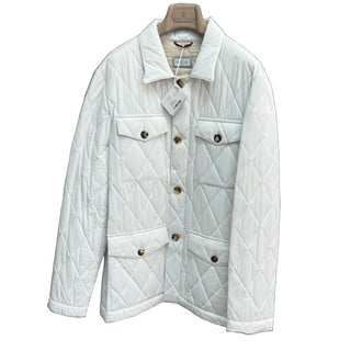 Brunello Cucinelli Mens New Outerwear White Lightweight Quilted Jacket