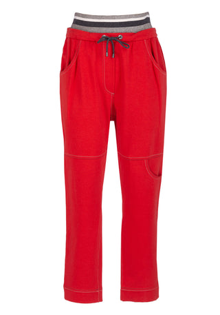 Brunello Cucinelli Womens Red Jogger Pant