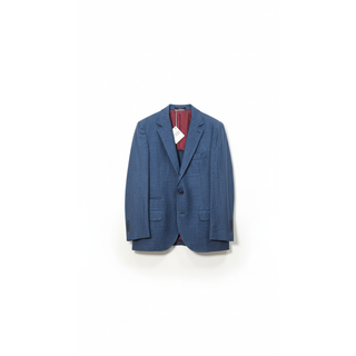 Brunello Cucinelli Blue Linen-Wool-Silk Suit