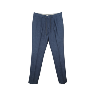 Brunello Cucinelli Blue Linen-Wool-Silk Suit