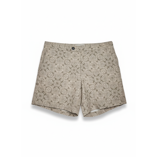 Brunello Cucinelli Mens Swimwear Floral Green With Side Adjusters