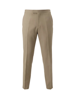 Tom Ford Beige Cotton and Slk Pants With Side-Adjusters