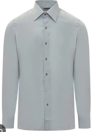 Tom Ford Mens Light Gray Dress Shirt