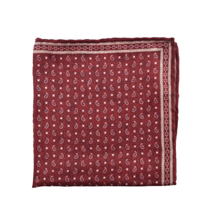 BRUNELLO CUCINELLI MEN'S POCKET SQUARE IN NAVY