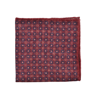 BRUNELLO CUCINELLI MEN'S POCKET SQUARE IN RED