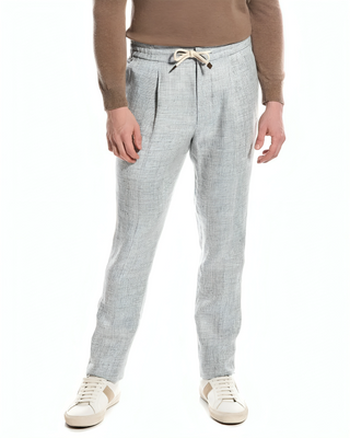 BRUNELLO CUCINELLI MEN'S PANTS IN GREY