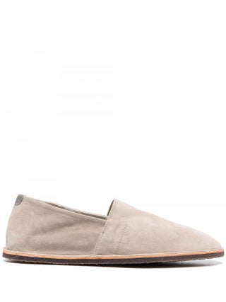 Brunello Cucinelli Men's Round Toe Loafers in Beige