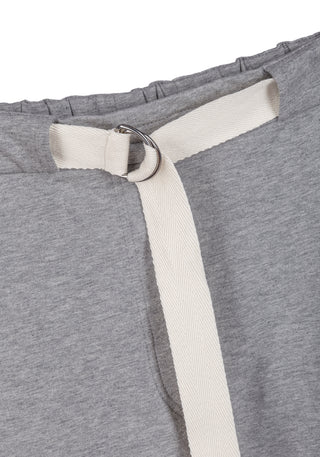 Brunello Cucinelli Womens Grey Joggers With White Side Stripe Detail