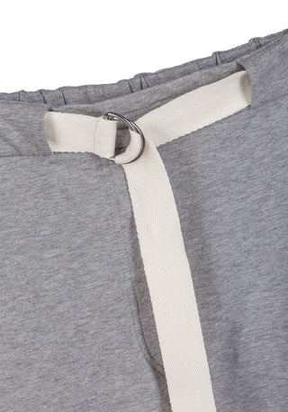 Brunello Cucinelli Womens Grey Joggers With White Side Stripe Detail