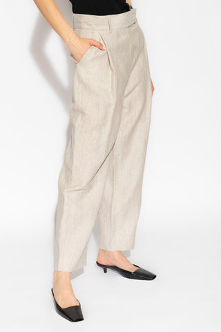 Toteme Womens Pants In Gray