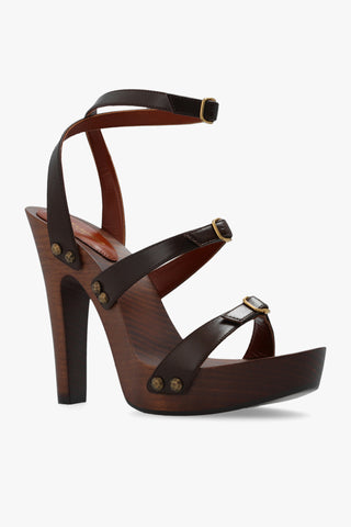 Saint Laurent Womens Shoes In Brown