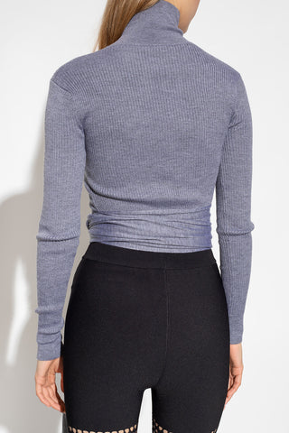 Alaia New Women's Pullover In Grey
