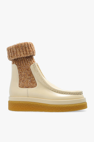 Chloé Women's Jamie Boots Shoes In Beige