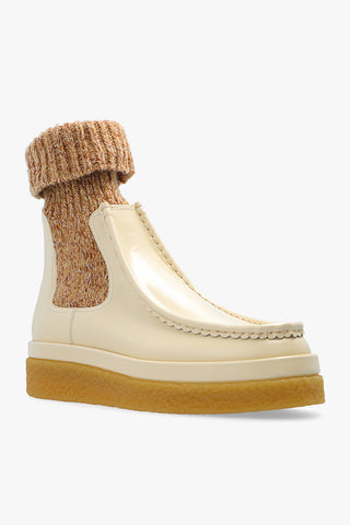 Chloé Women's Jamie Boots Shoes In Beige