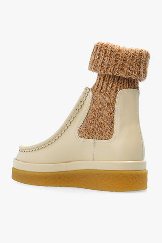 Chloé Women's Jamie Boots Shoes In Beige