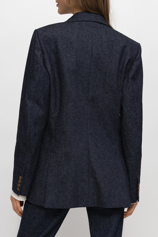 Chloé Womens New Jacket In Navy Denim