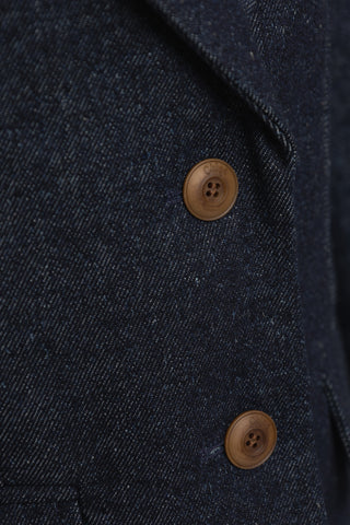 Chloé Womens New Jacket In Navy Denim