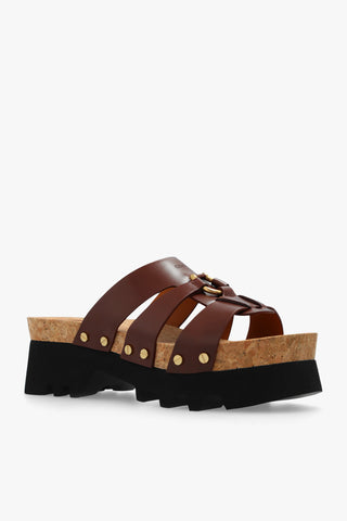 Chloé Womens New Platform Sandal In Brown